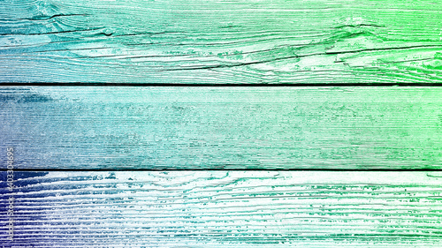 Top view of old wooden planks board texture background.