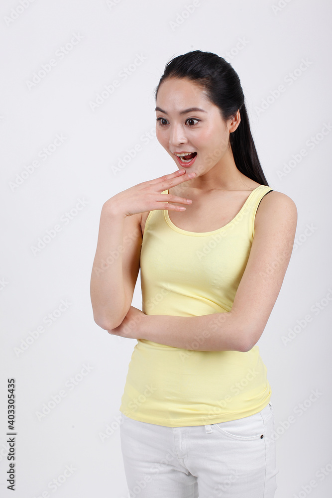 A young beauty lady portrait wearing tracksuit A young beauty lady portrait wearing tracksuit