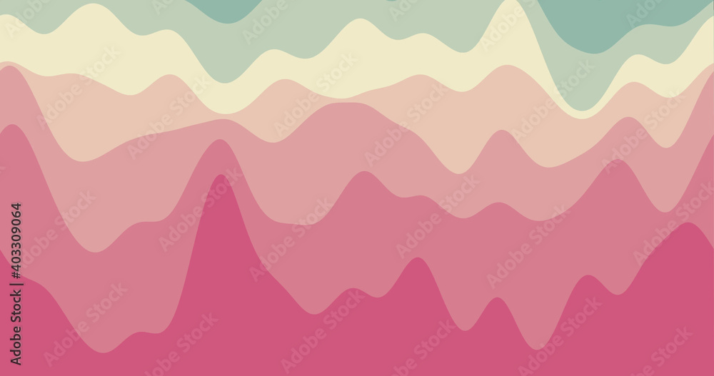 Abstract waves background. Loopable smoothly moving curves in teal and rose colors. Neat footage. Abstract waves background. Loopable smoothly moving curves in teal and rose colors. Neat footage.