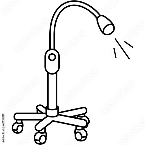 Gynecological medical examination lamp