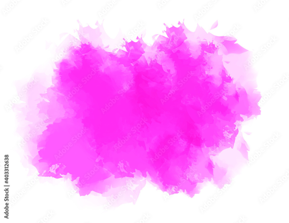 Bright Pink Colorful Watercolor Splash Background