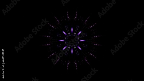 Abstract flower and star light effects 3d illustration background walllpaper design artwork