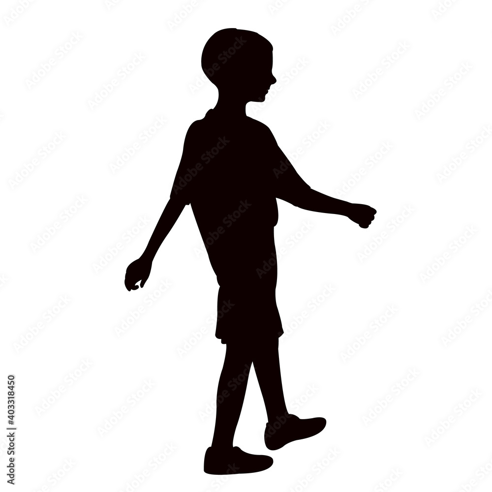 a boy body silhouette vector a boy body silhouette vector