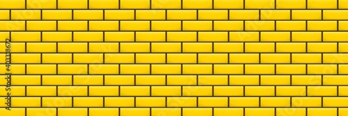 Vector realistic isolated golden brick wall background for template and layout decoration.