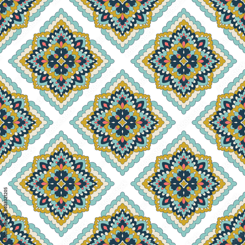 Creative Ethnic Style Square Seamless Pattern. Unique geometric vector swatch. Perfect for screen background, site backdrop, wrapping paper, wallpaper, textile and surface design. Trendy boho tile Creative Ethnic Style Square Seamless Pattern. Unique geometric vector swatch. Perfect for screen background, site backdrop, wrapping paper, wallpaper, textile and surface design. Trendy boho tile