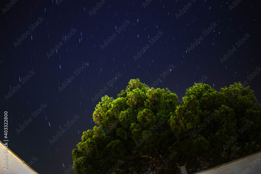 Naklejka premium Sky eith stars