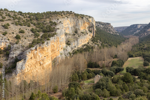 View of gorges of Riaza in Segovia (Spain)