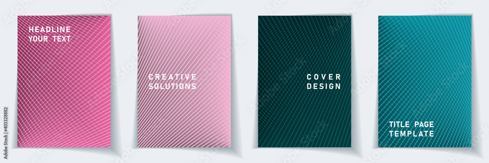 Crossed lines halftone cover page templates batch Crossed lines halftone cover page templates batch