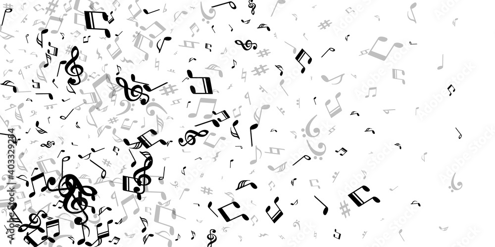 Musical note symbols vector wallpaper. Melody Musical note symbols vector wallpaper. Melody