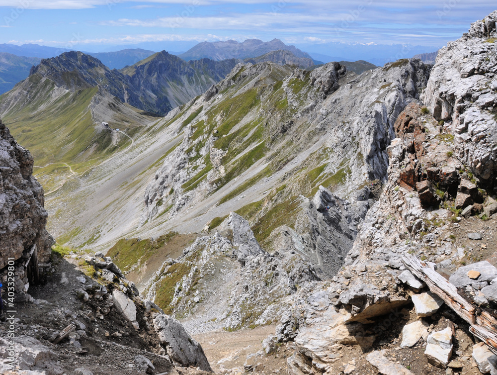 Przepiękny, górski krajobraz, Dolomity, Włochy