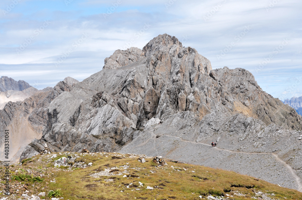 Na szlaku w Dolomitach, Italia