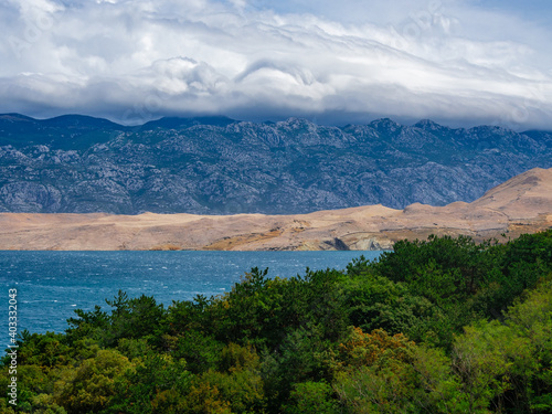 Sea  mountains and croatia.