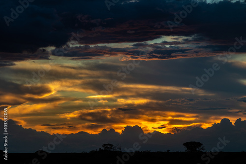 Cloudy evening at lake Tyrrell photo