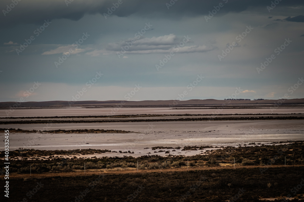 Lake Tyrrell, Victoria as seen from the viewing platform