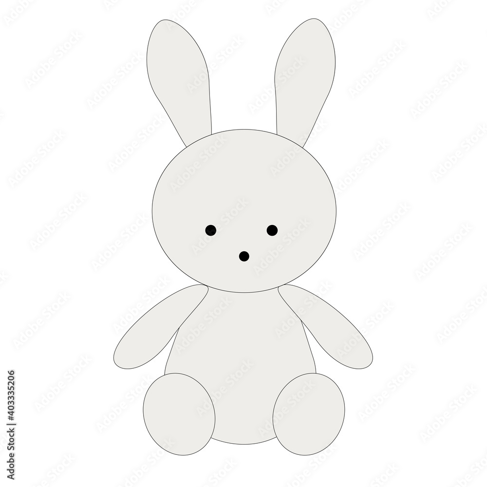 White cartoon bunny icon White cartoon bunny icon