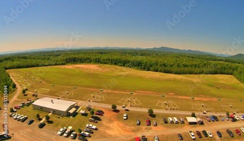 Large trap shooting competition at large 