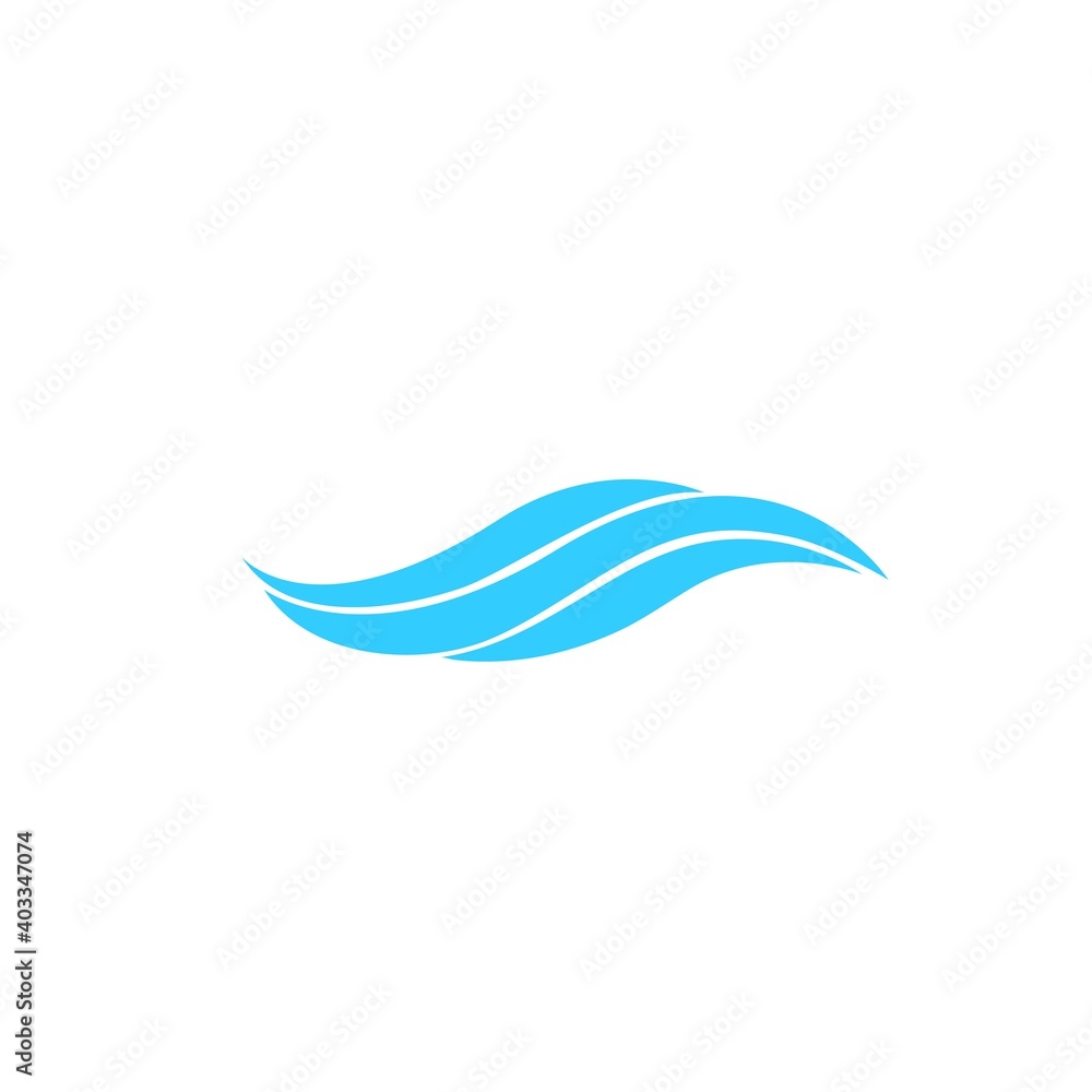 Obraz premium Water wave logo