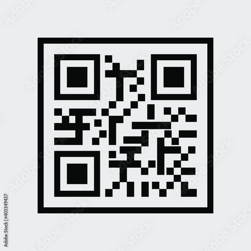 QR Code icon. vector illustration images,Eps 10