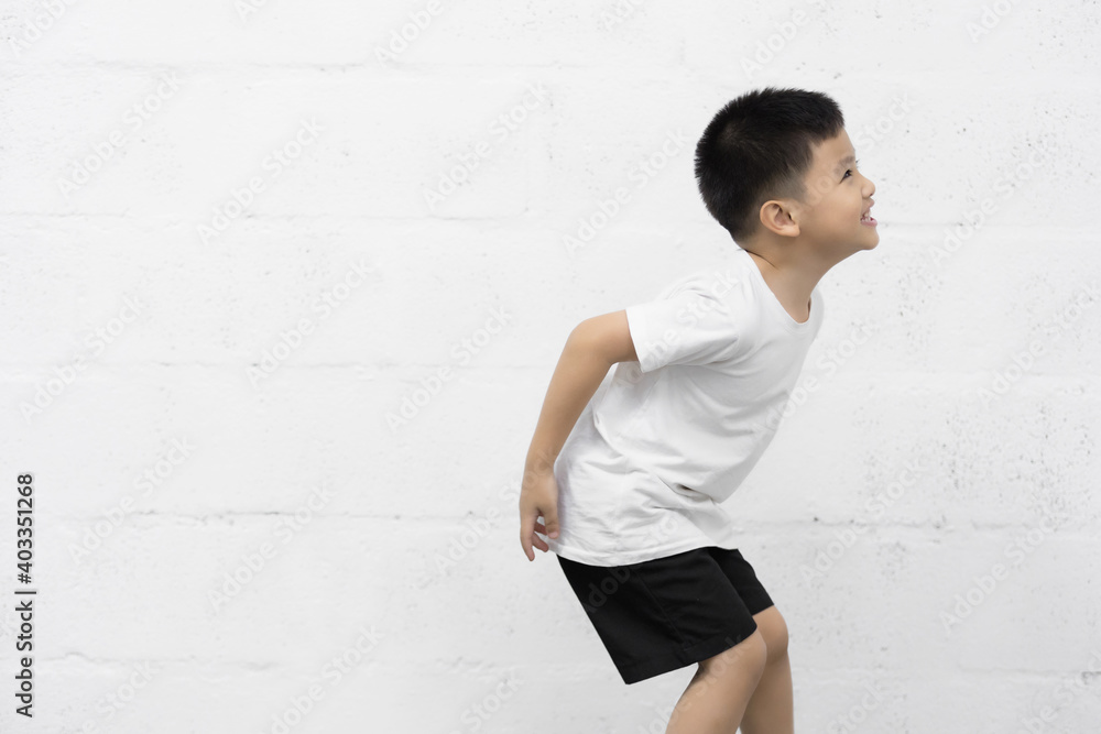 Smart little Asian boy studio portrait on background Smart little Asian boy studio portrait on background
