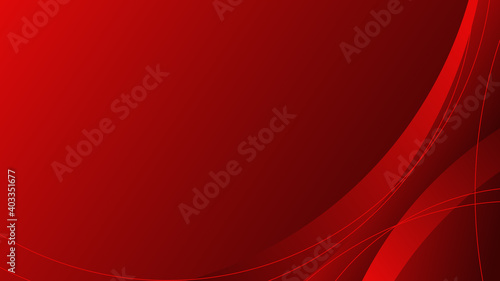 abstract design background simple wave and circle BG C red