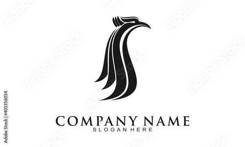 Beautiful bird illustration vector logo