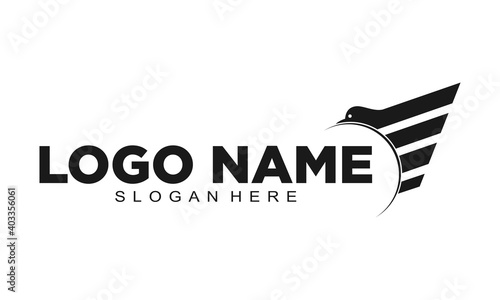 Bird illustration logo design