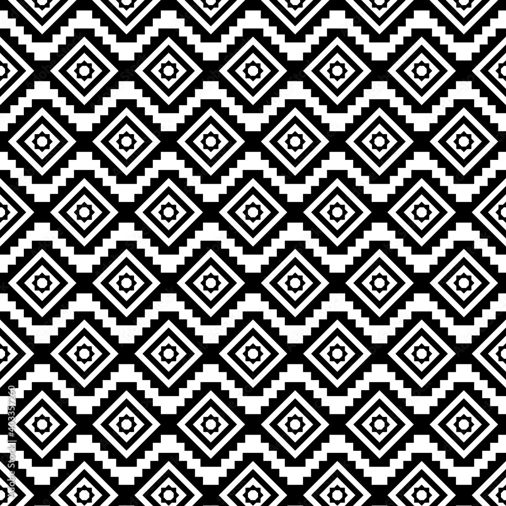 Seamless decorative geometric pattern. ethnic endless background with ornamental decorative elements with traditional etnic motives, tribal geometric figures. Print for wrapping, background Seamless decorative geometric pattern. ethnic endless background with ornamental decorative elements with traditional etnic motives, tribal geometric figures. Print for wrapping, background