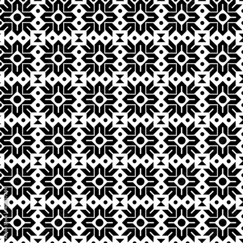 Seamless decorative geometric pattern. ethnic endless background with ornamental decorative elements with traditional etnic motives, tribal geometric figures. Print for wrapping, background