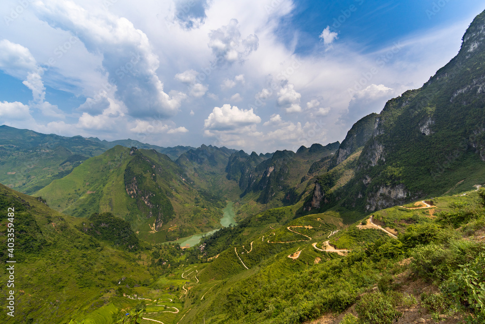 Fototapeta premium Nho Que River in Ha Giang, Vietnam.