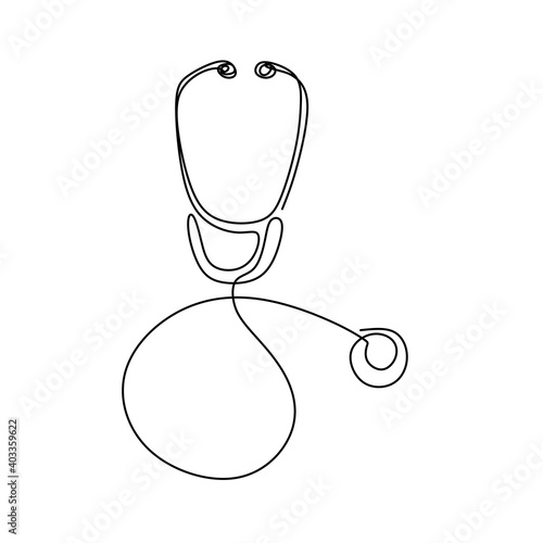 One line logo design of ste...