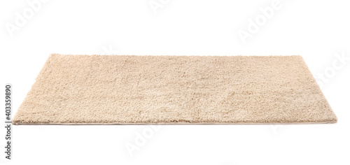 Obraz na płótnie Beautiful soft carpet on white background