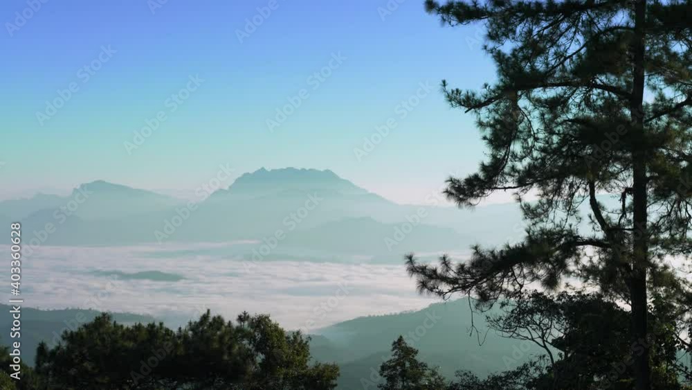 Sea of fog at Huay Nam Dang National Park, Chiang Mai Province, Thailand. Sea of fog at Huay Nam Dang National Park, Chiang Mai Province, Thailand.