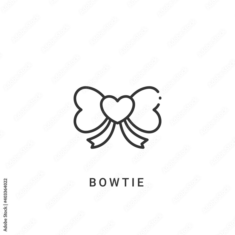 bowtie icon vector illustration. bowtie icon outline design. bowtie icon vector illustration. bowtie icon outline design.