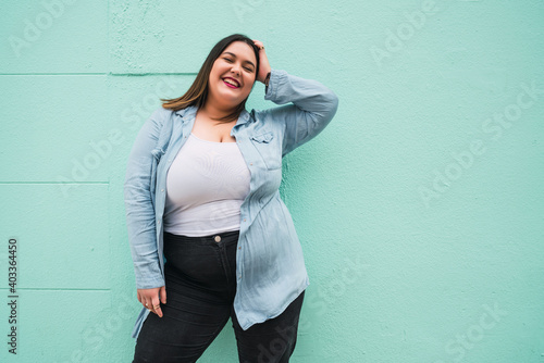 Wallpaper Mural Portrait of young plus size woman. Torontodigital.ca