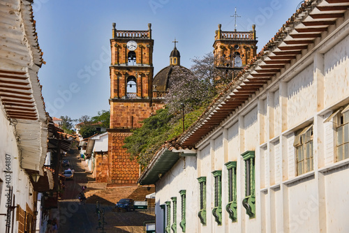 Wallpaper Mural The sandstone Cathedral of the Immaculate Conception in colonial Barichara, Santander, Colombia Torontodigital.ca