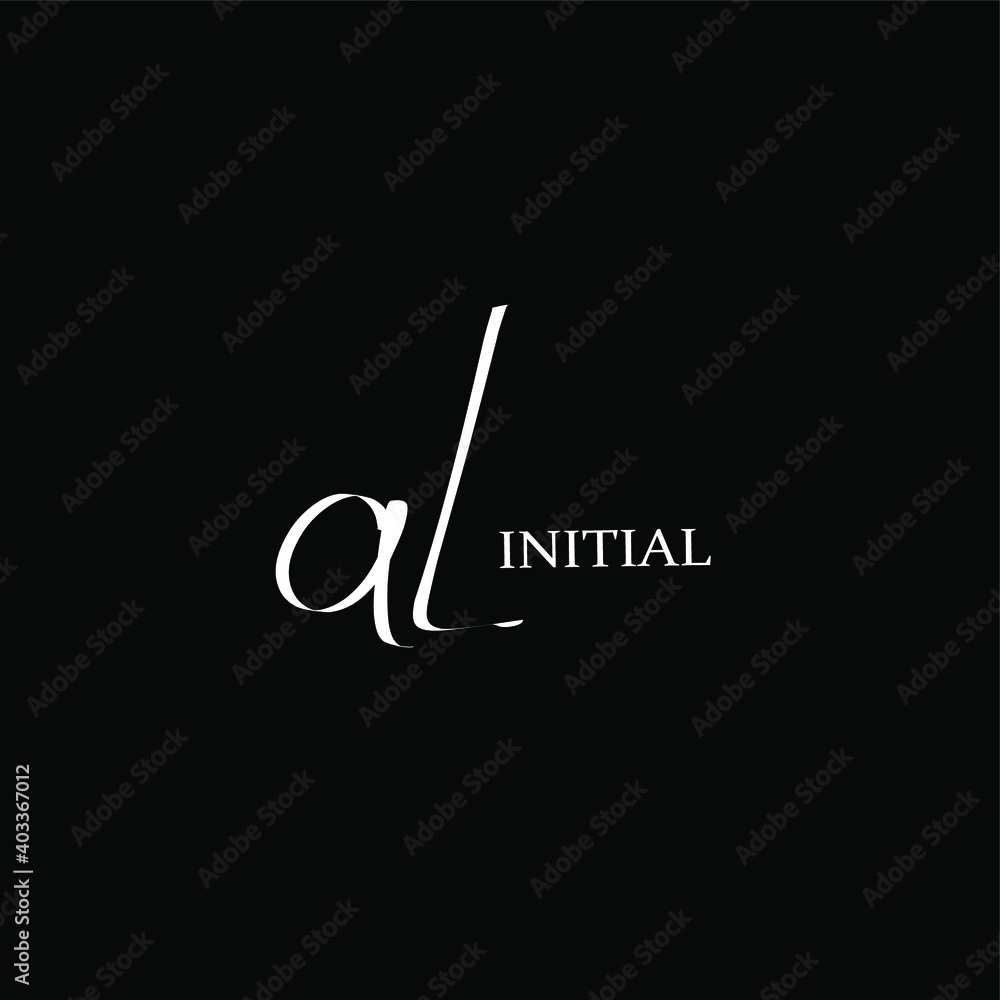 aL initial beauty monogram and elegant logo design aL initial beauty monogram and elegant logo design