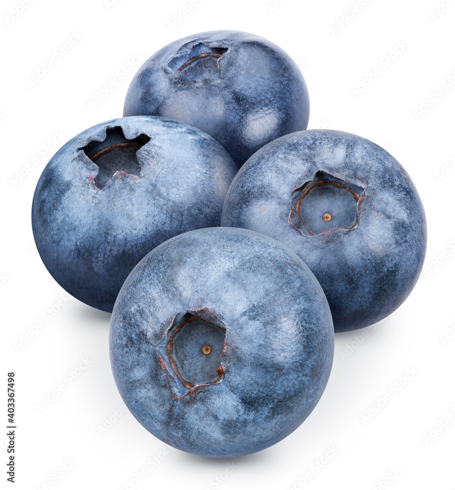 Obraz premium Blueberry isolated on white background
