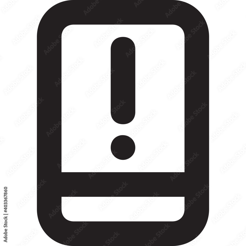 Alert Vector Line Icon Alert Vector Line Icon