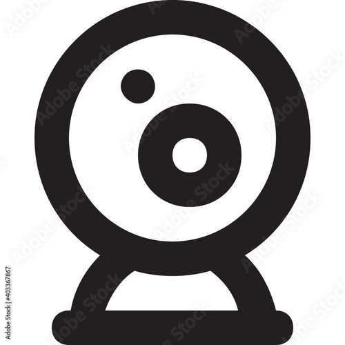 Webcam Vector Line Icon 