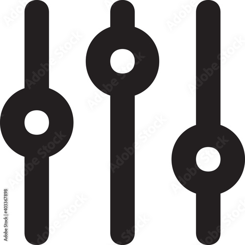 Adjuster Vector Line Icon