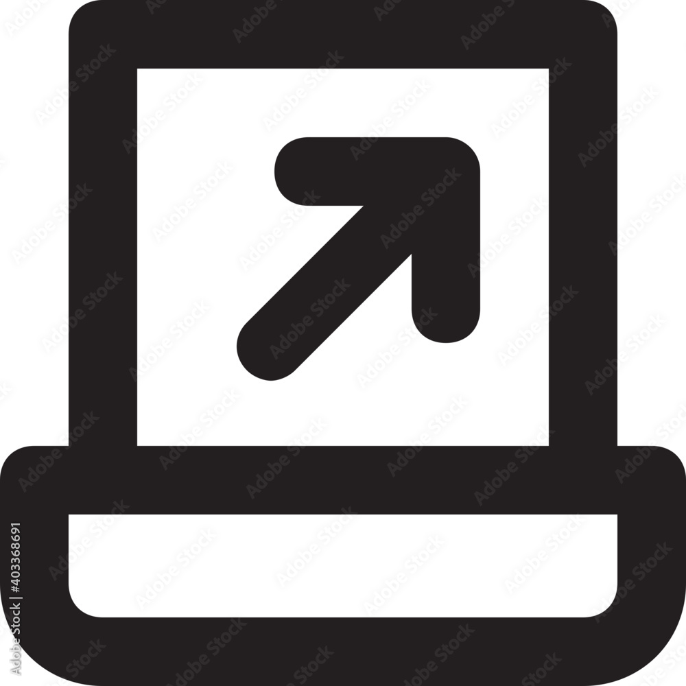 Laptop Vector Line Icon Laptop Vector Line Icon