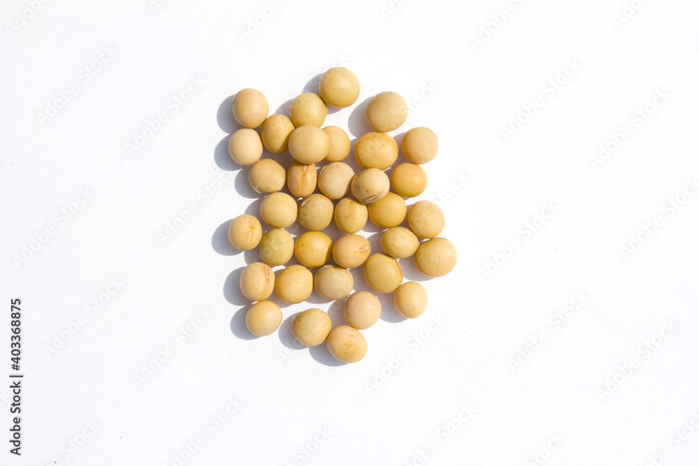 Soybean, dried soybeans isolated white background. Soybean, dried soybeans isolated white background.