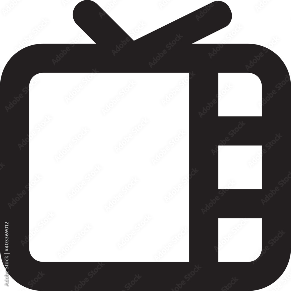 Broadcasting Vector Line Icon Broadcasting Vector Line Icon