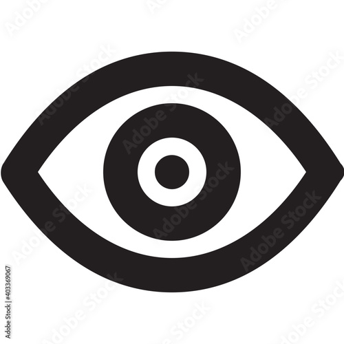 Eye Vector Line Icon