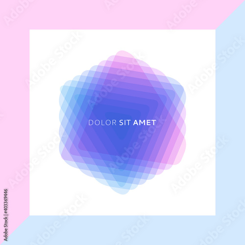 Cover design template. Vector illustration made of various overlapping elements. Applicable for banners, placards, posters or flyers.