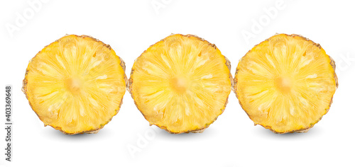 pineapple fruits isolated on a white background