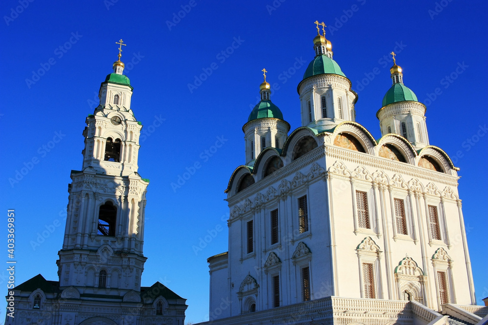 Fototapeta premium Christian Orthodox Church in the Astrakhan Kremlin