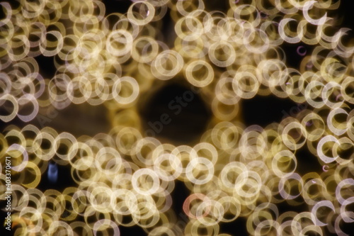 多数のリングを組み合わせたグラフィック素材