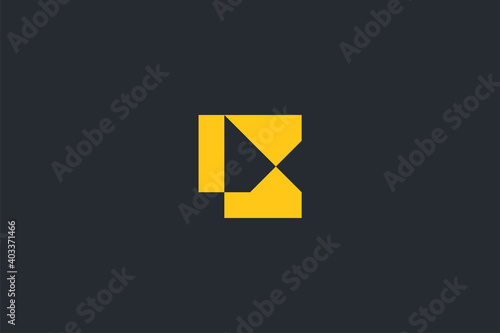Free Download Minimal Modern Abstract Letter K Dark Background Logo Template - GFXLoad