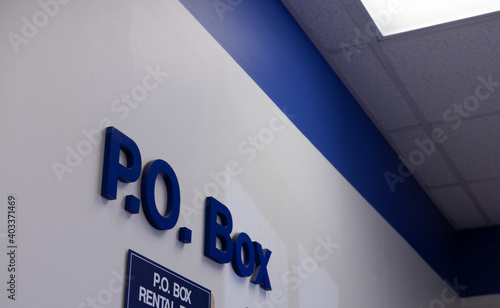 PO Box Signage
